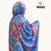 چادر نماز کیسه ای زمینه آبی