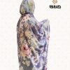 چادر نماز کیسه ای با زمینه نبفش
