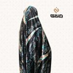 قواره چادر ژاکارد ابریشم مشکی مجلسی