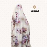 چادر رنگی مجلسی زمینه کرم