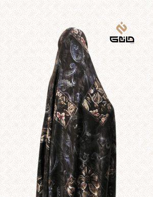 چادر رنگی ژاکارد ابریشم زمینه تیره