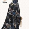 قواره چادر رنگی مجلسی زمینه مشکی