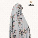 چادر رنگی برگ ریزان زمینه طوسی