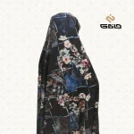 قواره چادر رنگی مجلسی زمینه مشکی