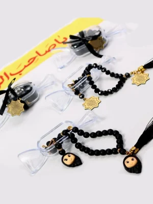 تسبیح مشکی کریستال