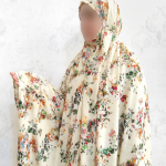 چادر نماز کیسه‌ای مقنعه‌دار طرح گلستان