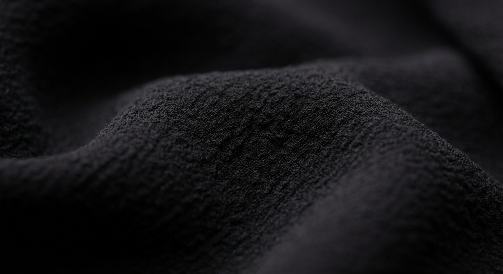 بافت پارچه چادری کرپ حریر اسود مات و مشکی